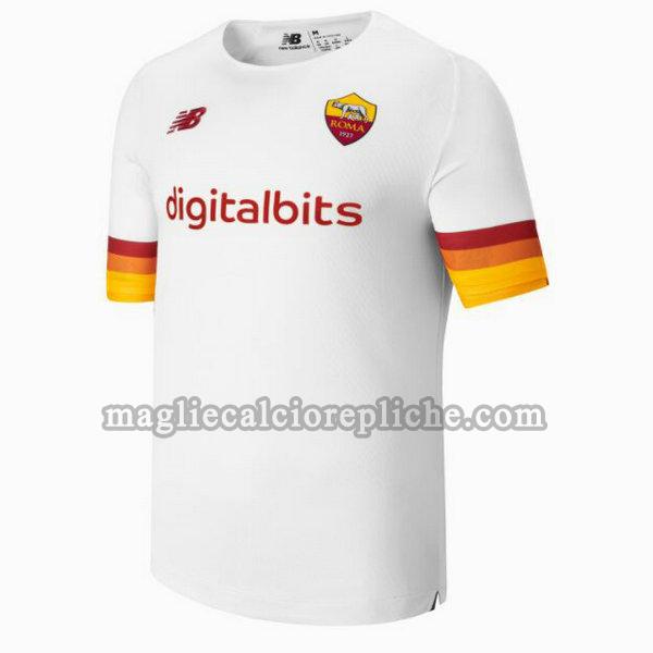 seconda maglie calcio as roma 2021 2022 thailandia bianco