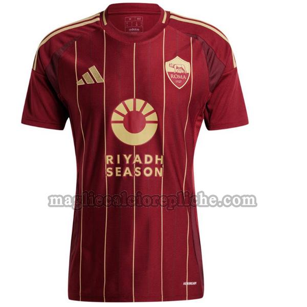 prima maglie calcio as roma 2024 2025 thailandia rosso