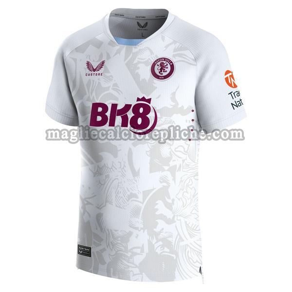 seconda maglie calcio aston villa 2023 2024 thailandia bianco