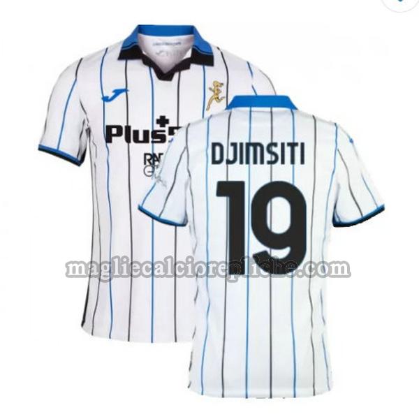 seconda maglie calcio atalanta 2021 2022 djimsiti 19 bianco