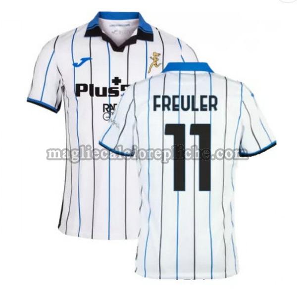 seconda maglie calcio atalanta 2021 2022 freuler 11 bianco