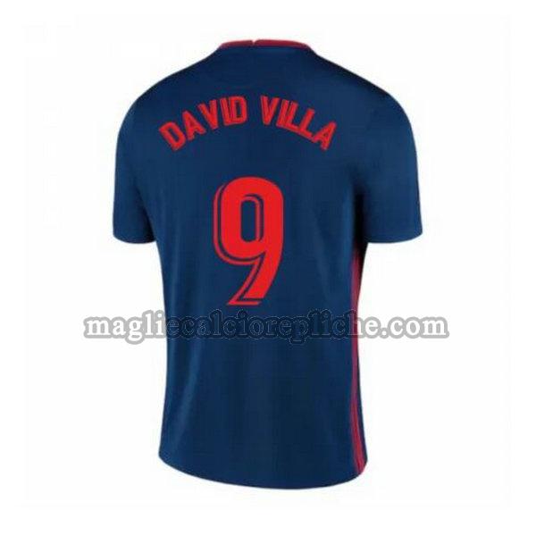 seconda maglie calcio atlético madrid 2020-2021 david villa 9