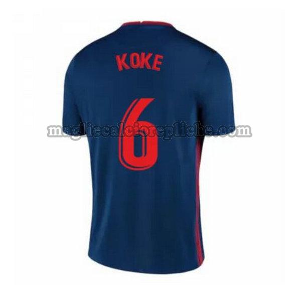 seconda maglie calcio atlético madrid 2020-2021 koke 6