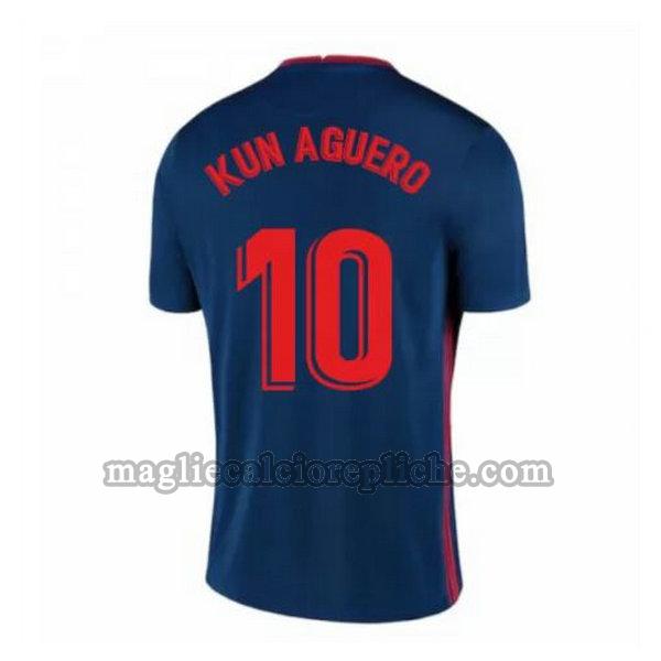 seconda maglie calcio atlético madrid 2020-2021 kun aguero 10