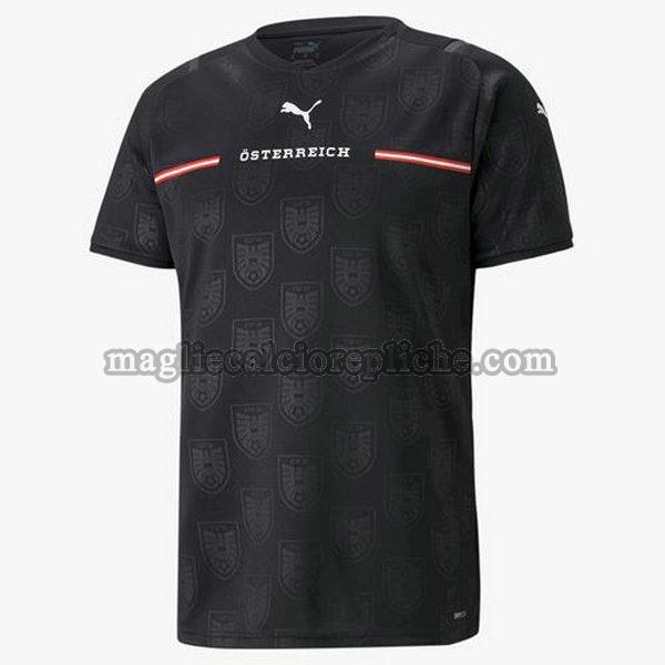 seconda maglie calcio austria 2021 2022 nero