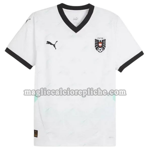 seconda maglie calcio austria 2024 thailandia bianco