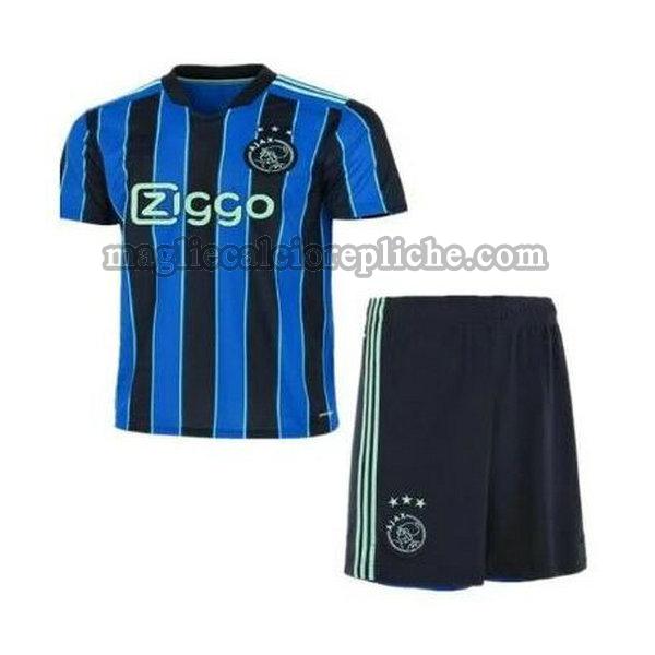 seconda maglie calcio bambino ajax 2021 2022 blu