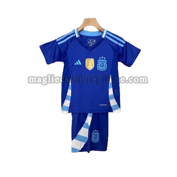 seconda maglie calcio bambino argentina 2024 blu