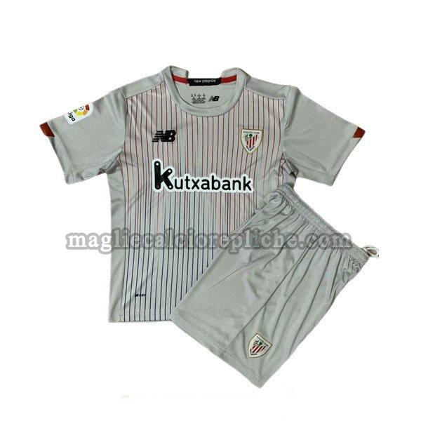 seconda maglie calcio bambino athletic bilbao 2020-2021 grigio