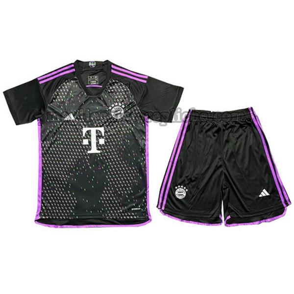 seconda maglie calcio bambino bayern münchen 2023 2024 nero