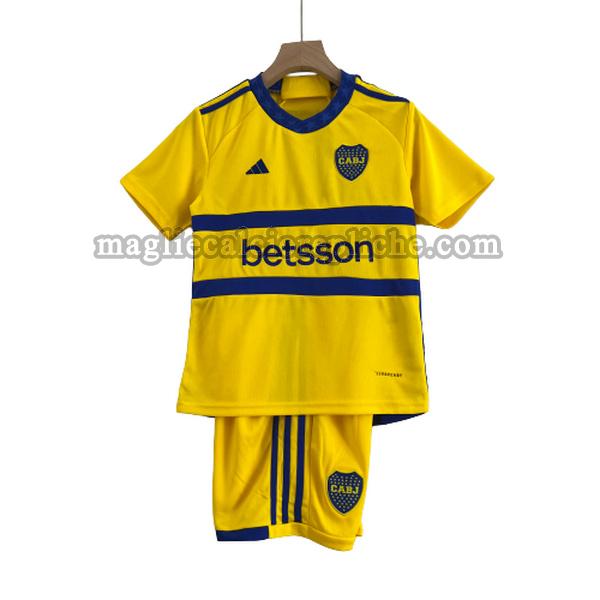 seconda maglie calcio bambino boca juniors 2023 2024 giallo