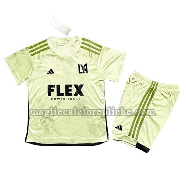 seconda maglie calcio bambino los angeles fc 2023 2024 verde