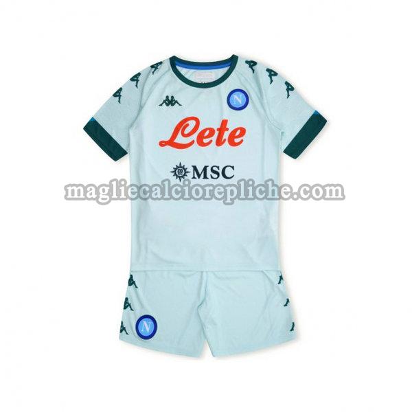 seconda maglie calcio bambino napoli 2020-2021 blu