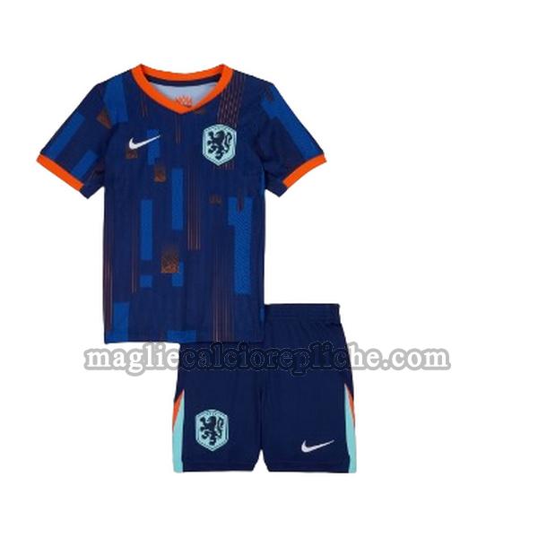 seconda maglie calcio bambino olanda 2024 blu