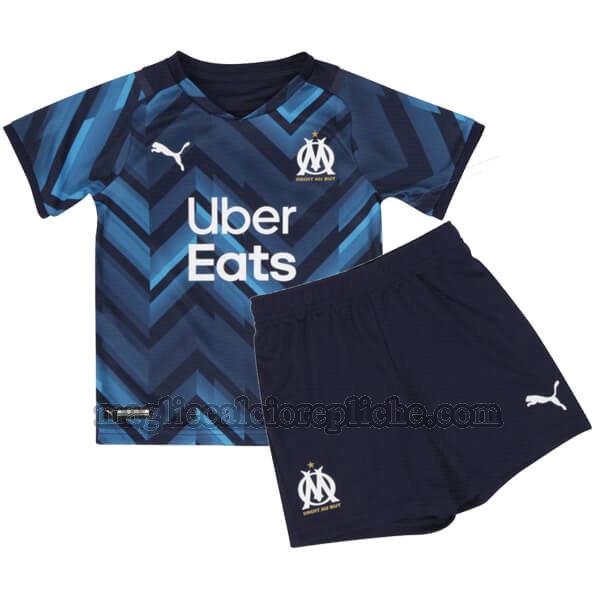 seconda maglie calcio bambino olympique marsiglia 2021 2022 blu