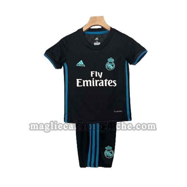 seconda maglie calcio bambino real madrid 2017 2018 nero