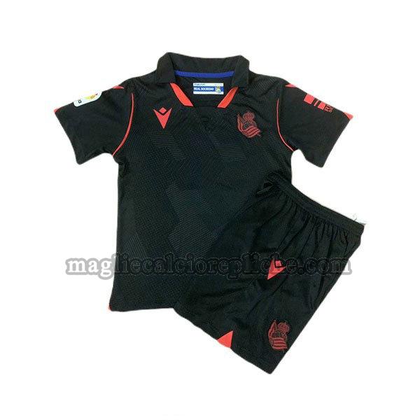 seconda maglie calcio bambino real sociedad 2020-2021 nero