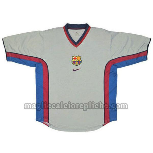 seconda maglie calcio barcellona 2000-2001 grigio