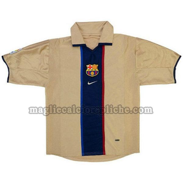 seconda maglie calcio barcellona 2002-2003 giallo