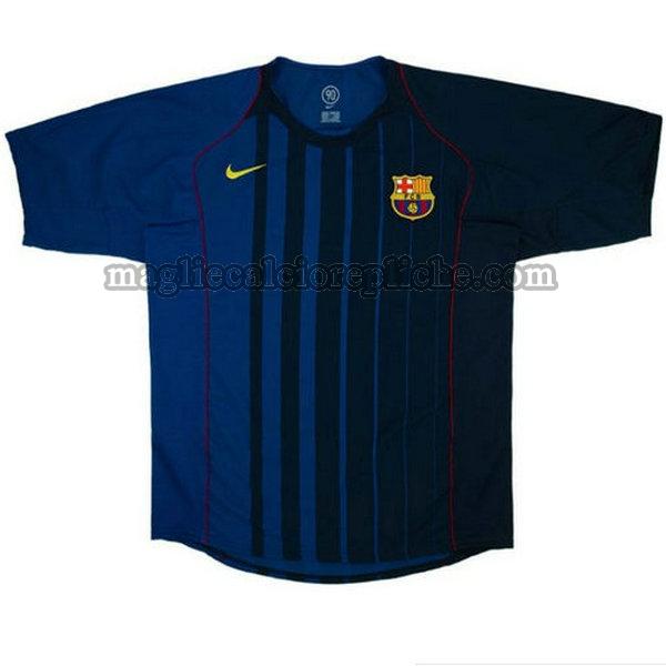 seconda maglie calcio barcellona 2004-2005 blu