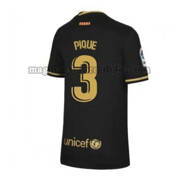 seconda maglie calcio barcellona 2020-2021 pique 3