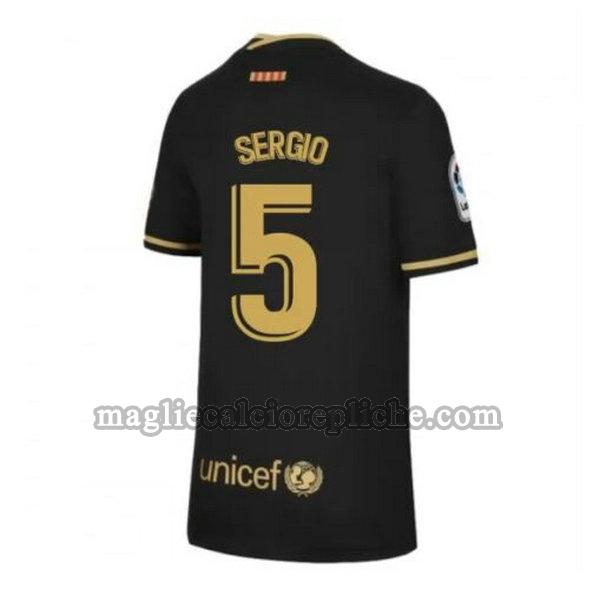 seconda maglie calcio barcellona 2020-2021 sergio 5