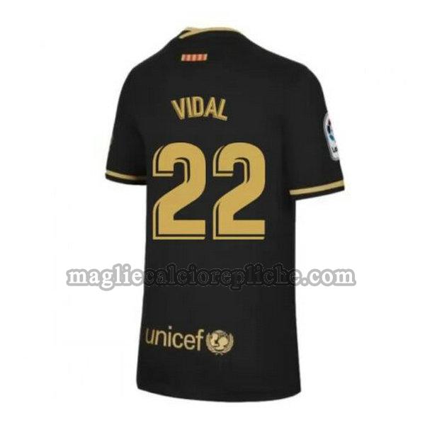 seconda maglie calcio barcellona 2020-2021 vidal 22