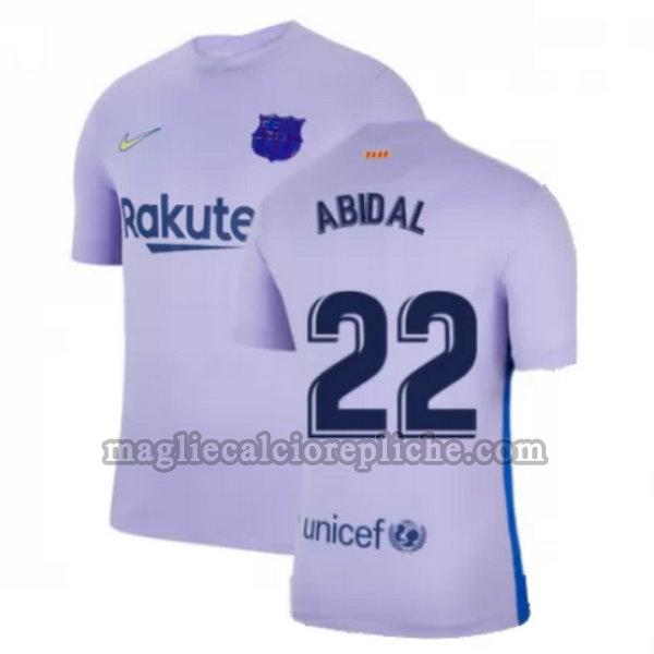 seconda maglie calcio barcellona 2021 2022 abidal 22 giallo