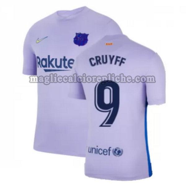 seconda maglie calcio barcellona 2021 2022 cruyff 9 giallo