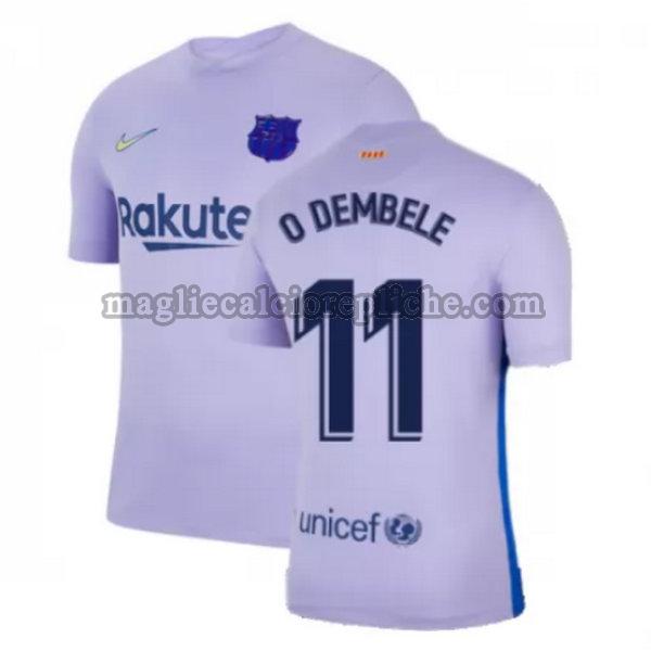 seconda maglie calcio barcellona 2021 2022 o dembele 11 giallo