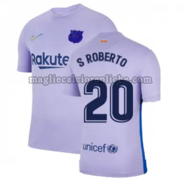 seconda maglie calcio barcellona 2021 2022 s roberto 20 giallo