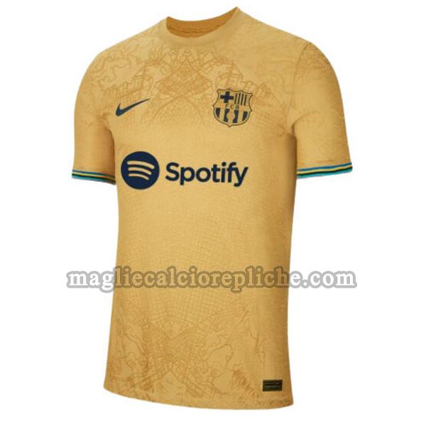 seconda maglie calcio barcellona 2022 2023 giallo