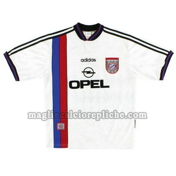 seconda maglie calcio bayern münchen 1996-1997 bianco