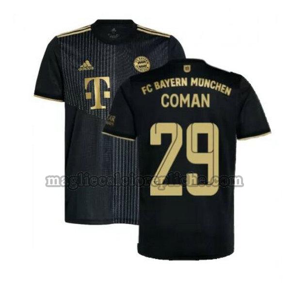 seconda maglie calcio bayern münchen 2021 2022 coman 29 nero