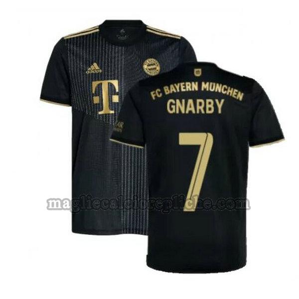 seconda maglie calcio bayern münchen 2021 2022 gnarby 7 nero