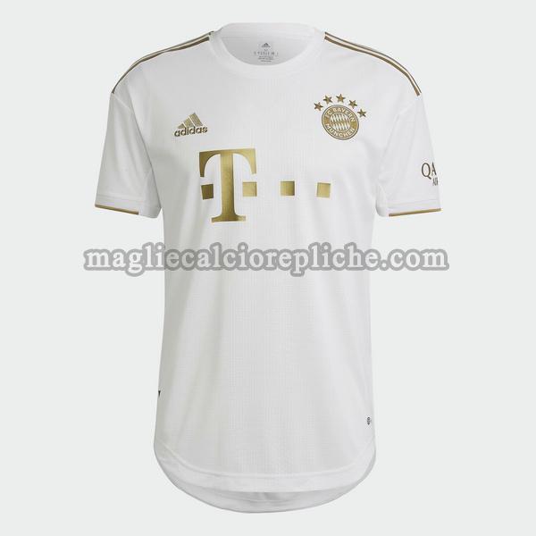 seconda maglie calcio bayern münchen 2022 2023 bianco