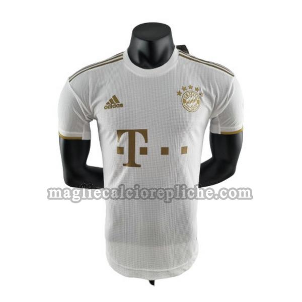 seconda maglie calcio bayern münchen 2022 2023 player bianco