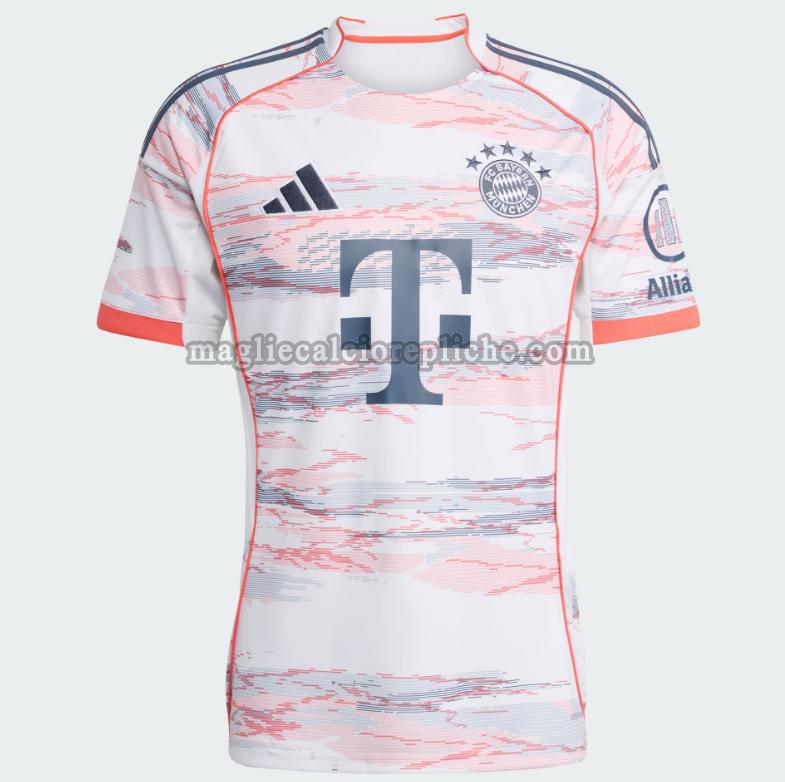 seconda maglie calcio bayern münchen 2025 2026 bianco