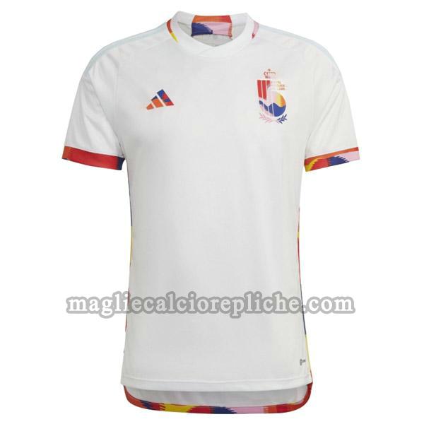 seconda maglie calcio belgio 2022 2023 bianco