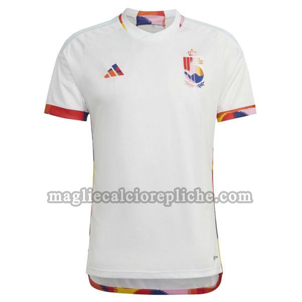 seconda maglie calcio belgio 2022 2023 thailandia bianco