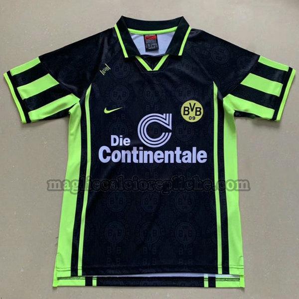 seconda maglie calcio borussia dortmund 1996-1997 nero