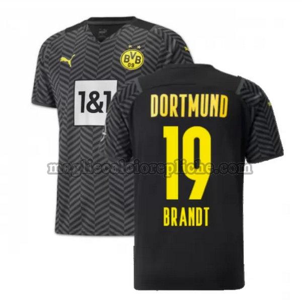 seconda maglie calcio borussia dortmund 2021 2022 brandt 19 nero