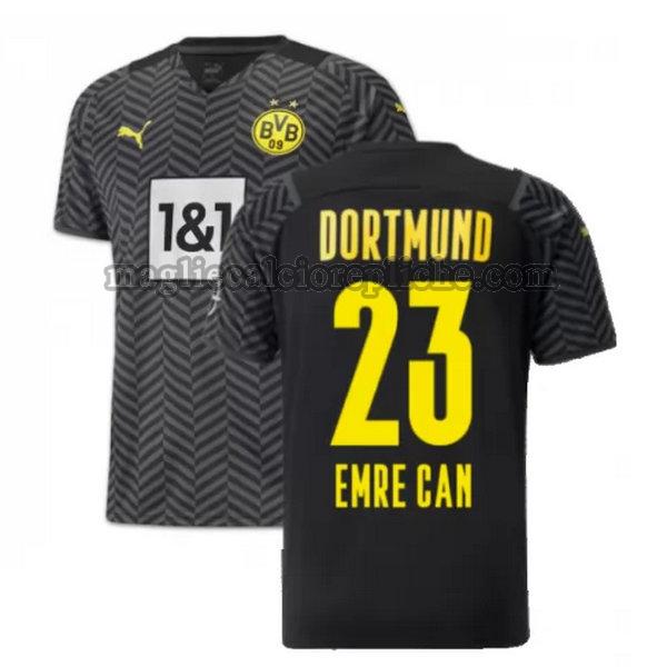 seconda maglie calcio borussia dortmund 2021 2022 emre can 23 nero