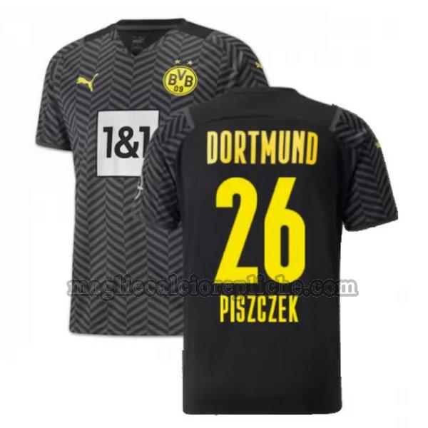 seconda maglie calcio borussia dortmund 2021 2022 piszczek 26 nero