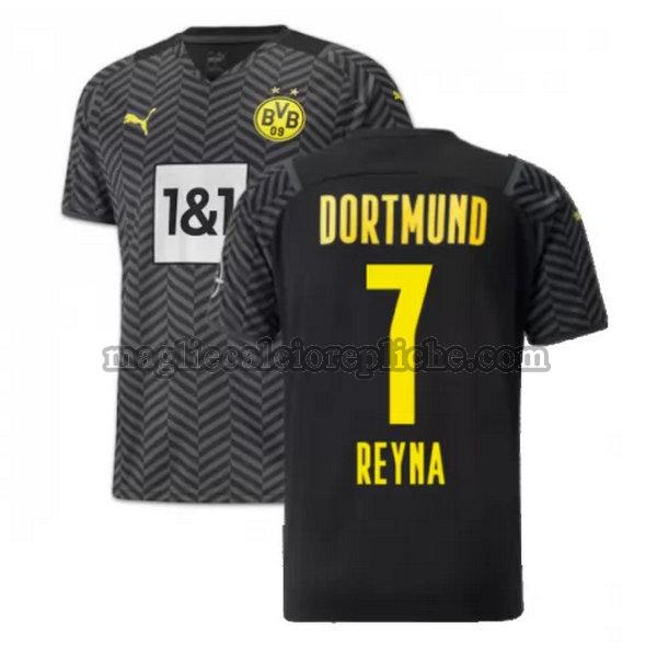 seconda maglie calcio borussia dortmund 2021 2022 reyna 7 nero