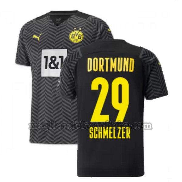 seconda maglie calcio borussia dortmund 2021 2022 schmelzer 29 nero