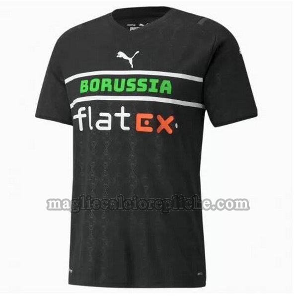 seconda maglie calcio borussia mönchengladbach 2021 2022 thailandia nero