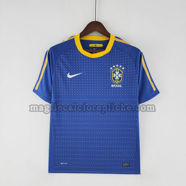 seconda maglie calcio brasile 2010 blu