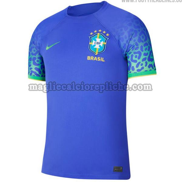 seconda maglie calcio brasile 2022 2023 thailandia blu