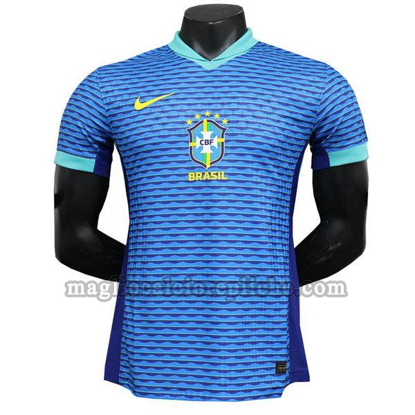 seconda maglie calcio brasile 2024 player blu